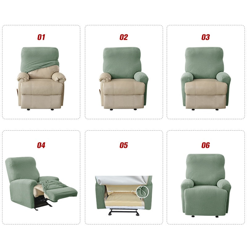 Housse de Fauteuil Élégante avec Poches Pratiques