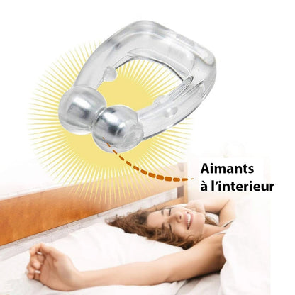 Clips Nasaux Anti-Ronflement en Silicone - Lot de 4