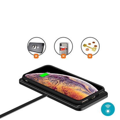 Support de Chargement Sans-Fil pour Voiture avec Chargeur Allume-Cigare