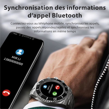 Montre connectée Bluetooth élégante pour homme