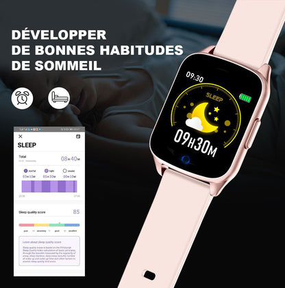 Montre Bluetooth Tactile Élégante avec Suivi de Santé et Modes Sportifs