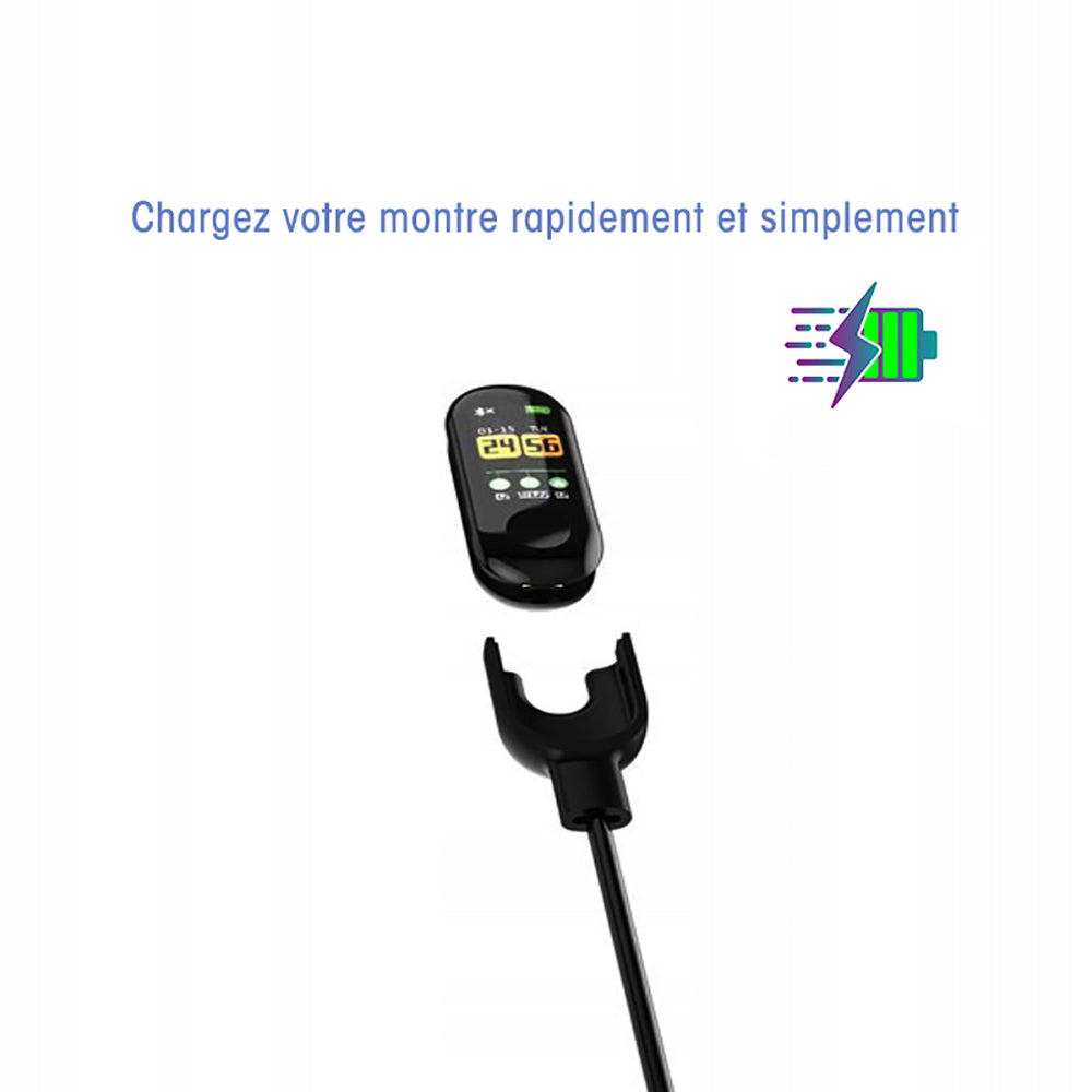 Bracelet Bluetooth Étanche avec Écran Couleur et Suivi d'Activité