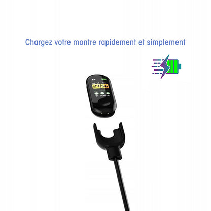 Bracelet Bluetooth Étanche avec Écran Couleur et Suivi d'Activité