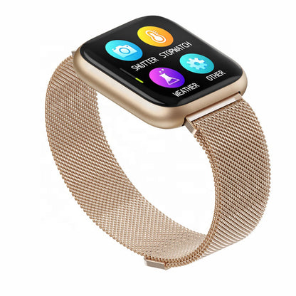 Montre Bluetooth Tactile Élégante avec Suivi de Santé et Modes Sportifs