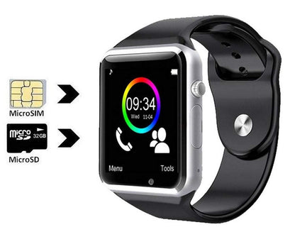 Montre Intelligente Bluetooth avec Écran Tactile et Caméra Intégrée