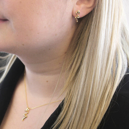 Chaussette secrète de Noël avec 3 paires de boucles d'oreilles en cristaux autrichiens