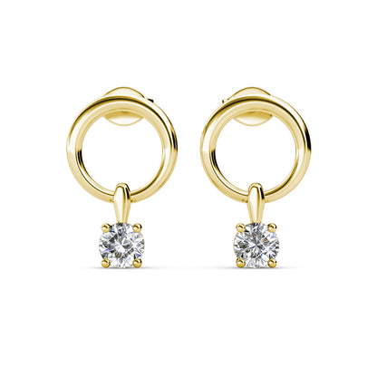 Chaussette secrète de Noël avec 3 paires de boucles d'oreilles en cristaux autrichiens