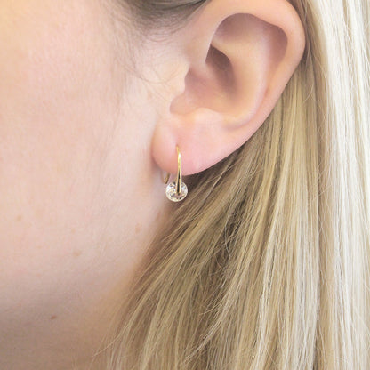 Chaussette secrète de Noël avec 3 paires de boucles d'oreilles en cristaux autrichiens