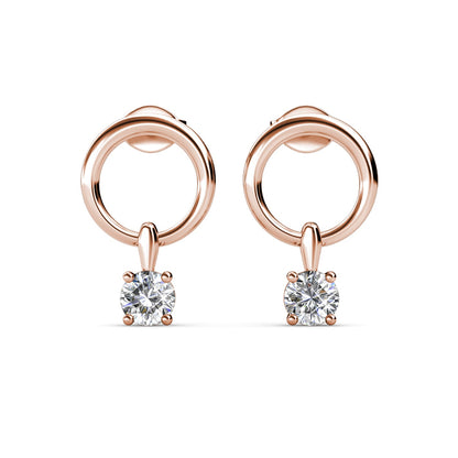 Chaussette secrète de Noël avec 3 paires de boucles d'oreilles en cristaux autrichiens