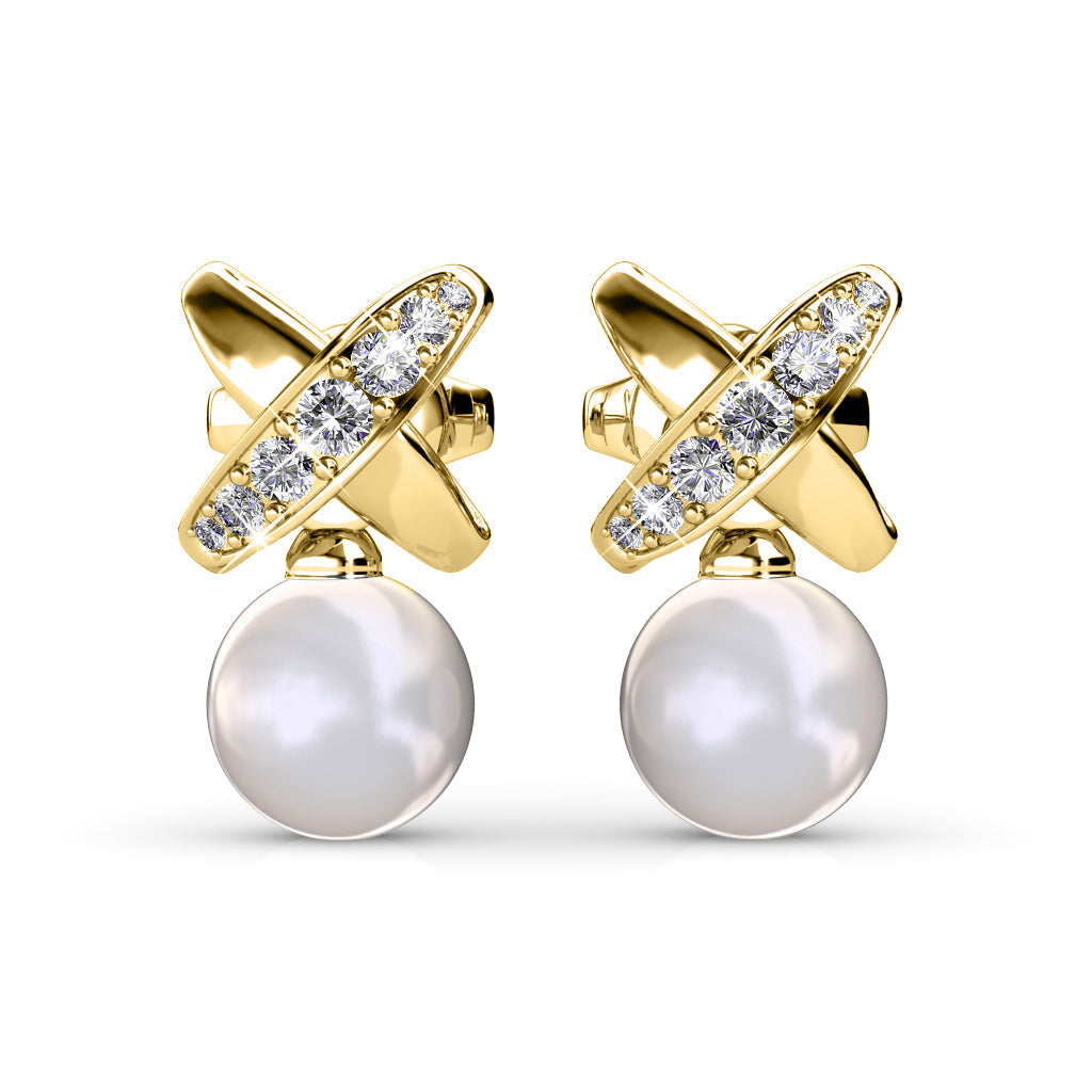 Chaussette Secrète de Noël avec 3 Paires de Boucles d'Oreilles en Cristaux Autrichiens