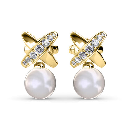 Chaussette Secrète de Noël avec 3 Paires de Boucles d'Oreilles en Cristaux Autrichiens