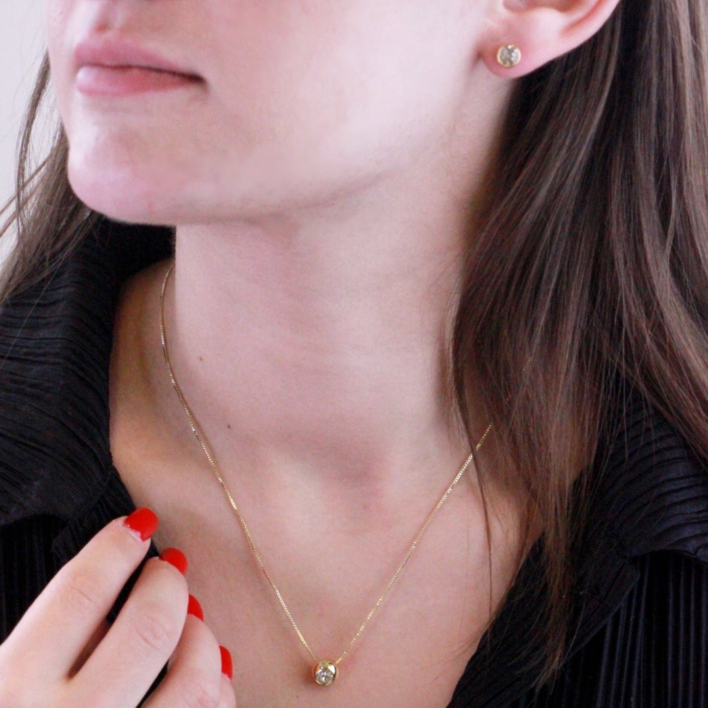 Chaussette secrète de Noël avec 2 parures en cristaux autrichiens