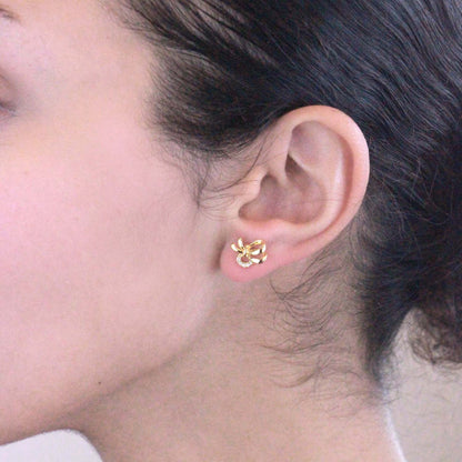 Chaussette secrète de Noël avec 3 paires de boucles d'oreilles en cristaux autrichiens