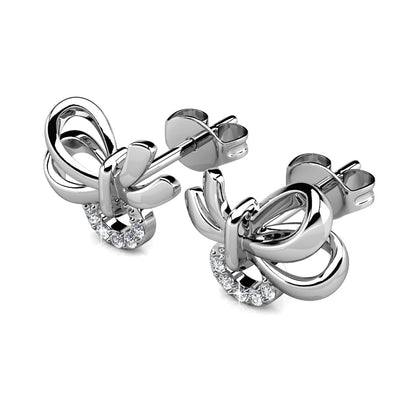 Chaussette secrète de Noël avec 3 paires de boucles d'oreilles en cristaux autrichiens