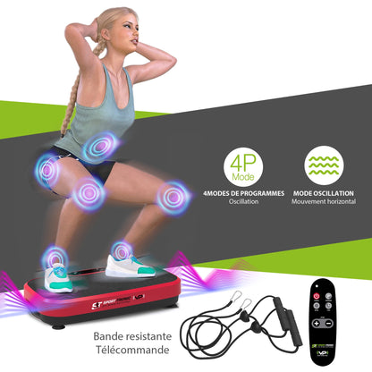 Plateforme de Fitness Vibrante Compacte et Silencieuse pour un Entraînement Efficace à Domicile