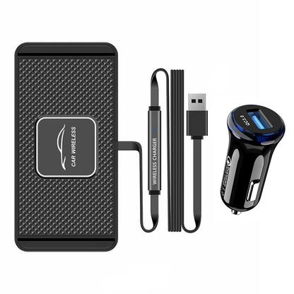 Support de Chargement Sans-Fil pour Voiture avec Chargeur Allume-Cigare