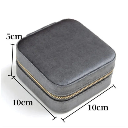 Mini Boîte à Bijoux en Velours - Élégance Complice de Vos Voyages