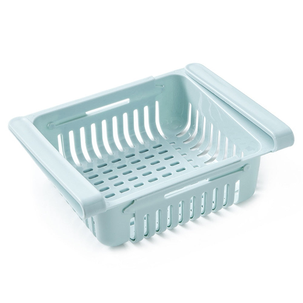 Paniers de Rangement Extensibles pour Réfrigérateur - Lot de 2