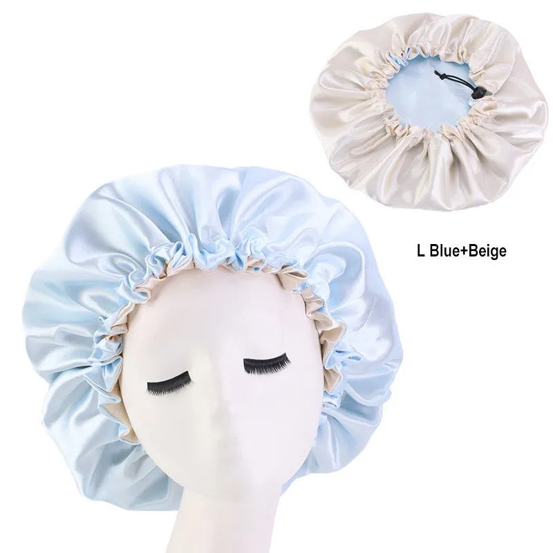 Bonnet en Satin Réversible pour des Boucles Sublimes