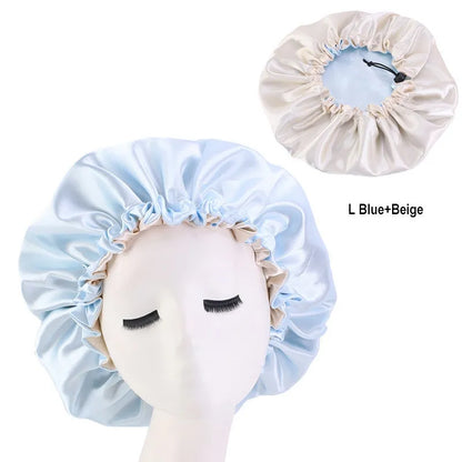Bonnet en Satin Réversible pour des Boucles Sublimes