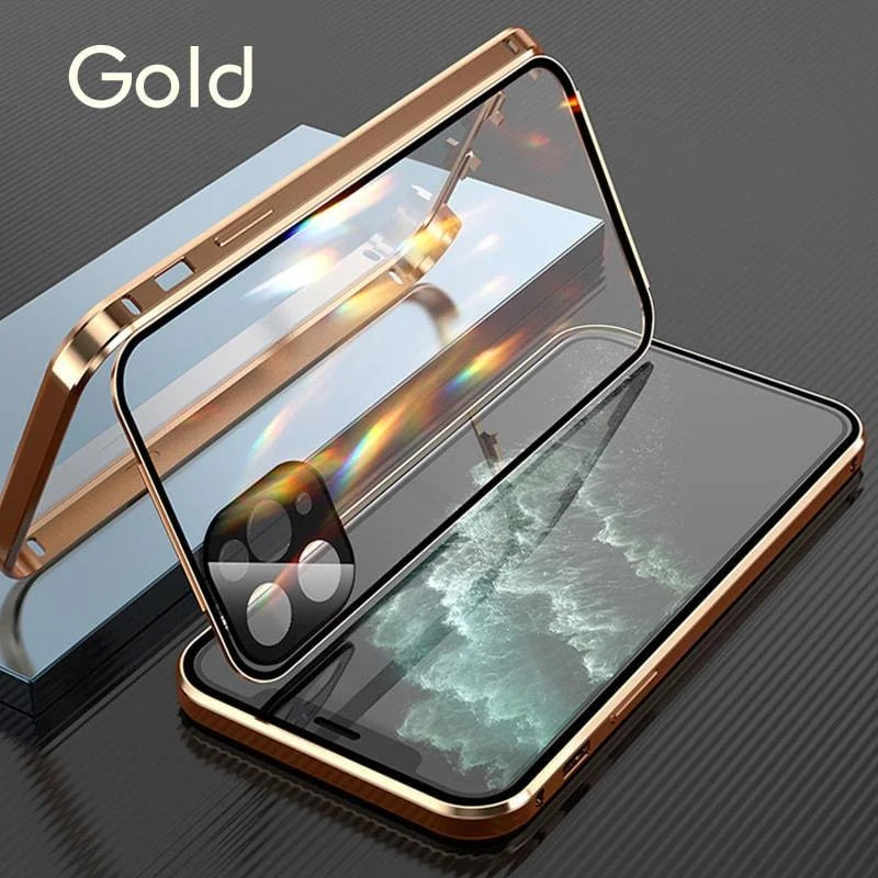 Coque Trempée Magnétique Transparente pour iPhone - Protection Élégante et Sécurisée