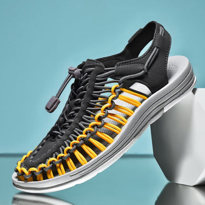 Sandales de Plage Tissées Unisexes - Confort Élégant pour l'Été