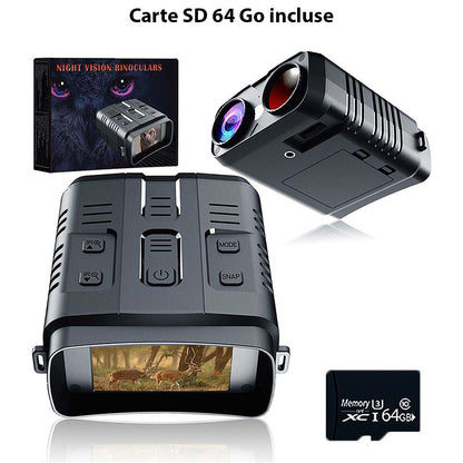 Jumelles numériques ultra légères avec vision nocturne 1080p