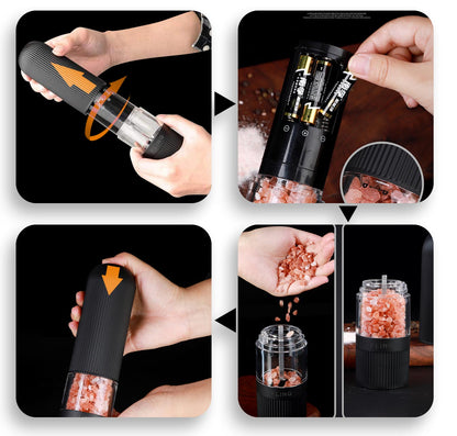 Moulin à Poivre et Sel Électrique Pratique et Élégant