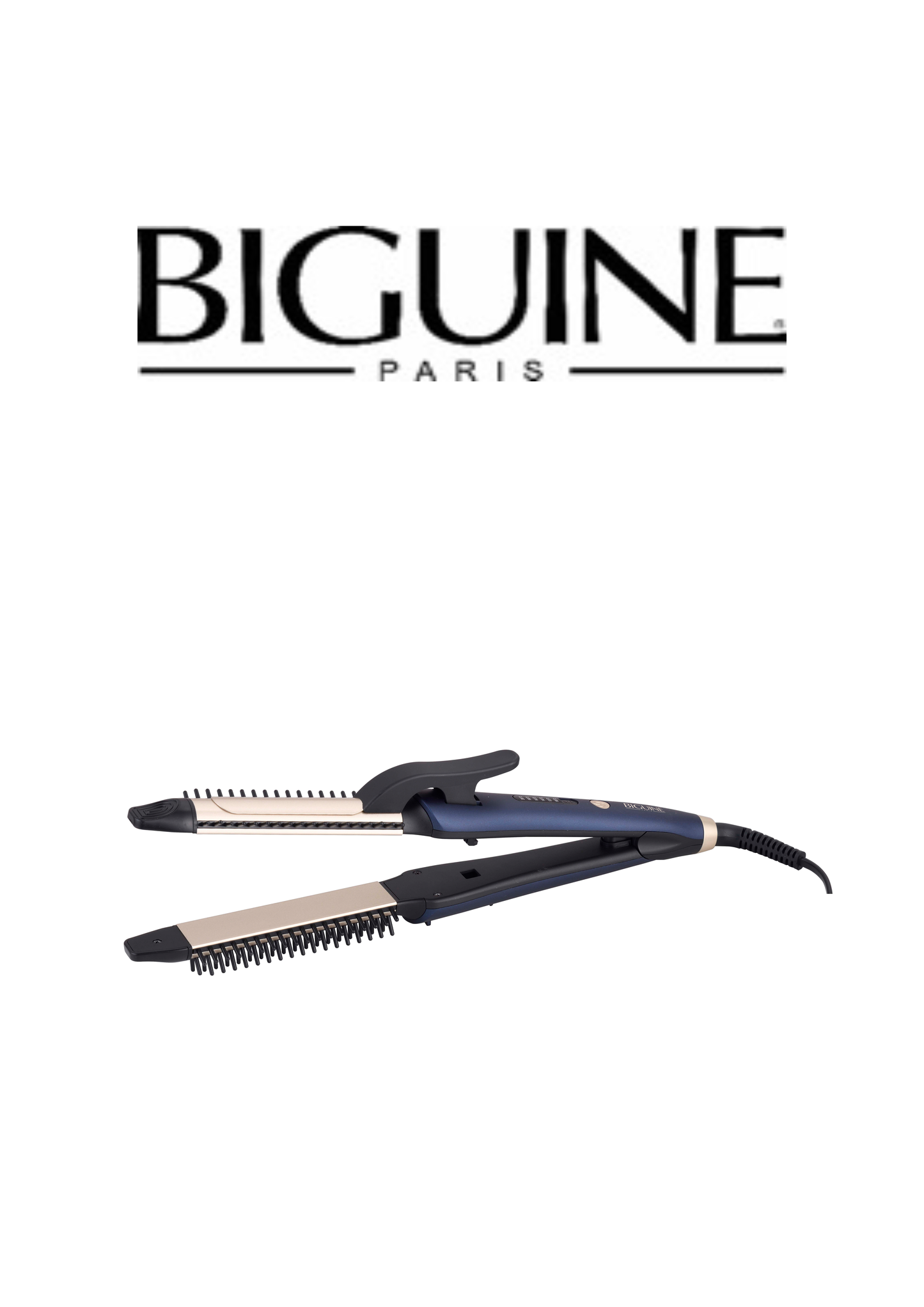 Lisseur à cheveux premium BIGUINE PARIS avec écran LED tactile