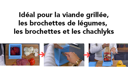 Outil de Découpe Innovant pour Brochettes Parfaites