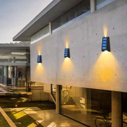 Appliques murales solaires RVB - Lot de 4, ambiance lumineuse et économique