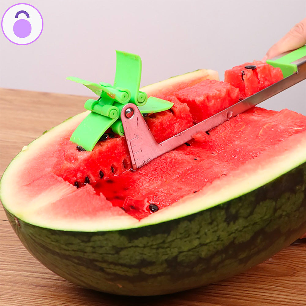 Découpe-pastèque : Lot de 2 outils pratiques pour une préparation rapide et sans tracas !