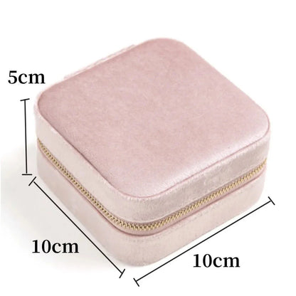 Mini Boîte à Bijoux en Velours - Élégance Complice de Vos Voyages