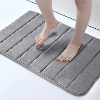 Tapis de bain en mousse à mémoire de forme absorbant et à séchage rapide