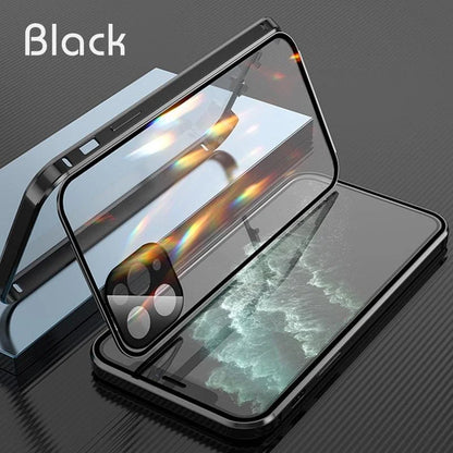Coque Trempée Magnétique Transparente pour iPhone - Protection Élégante et Sécurisée