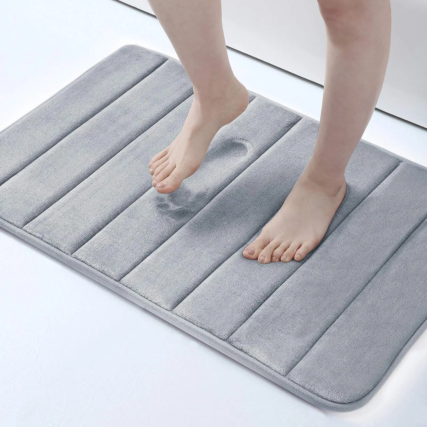 Tapis de bain en mousse à mémoire de forme absorbant et à séchage rapide