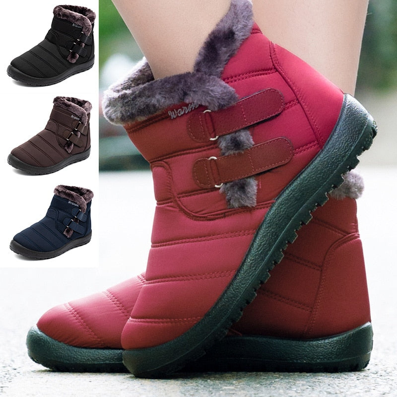 Bottes d'hiver imperméables ultra confortables et faciles à enfiler