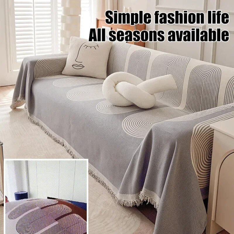 Jeté de Canapé Élégant avec Motifs Uniques