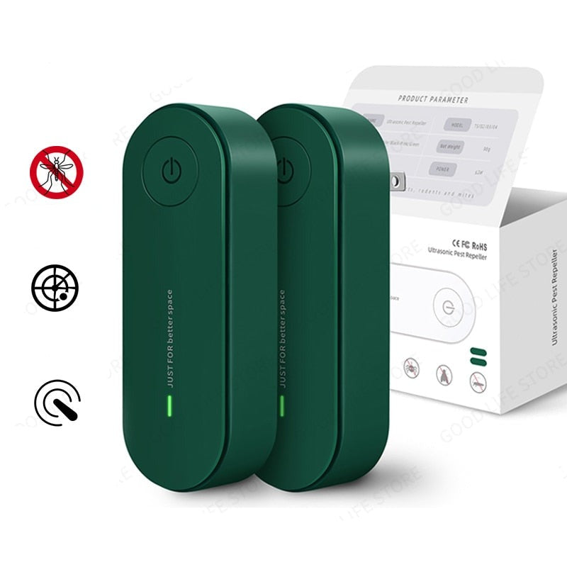 UltraBuzz - Duo de Répulsifs Ultrasoniques Anti-Moustiques