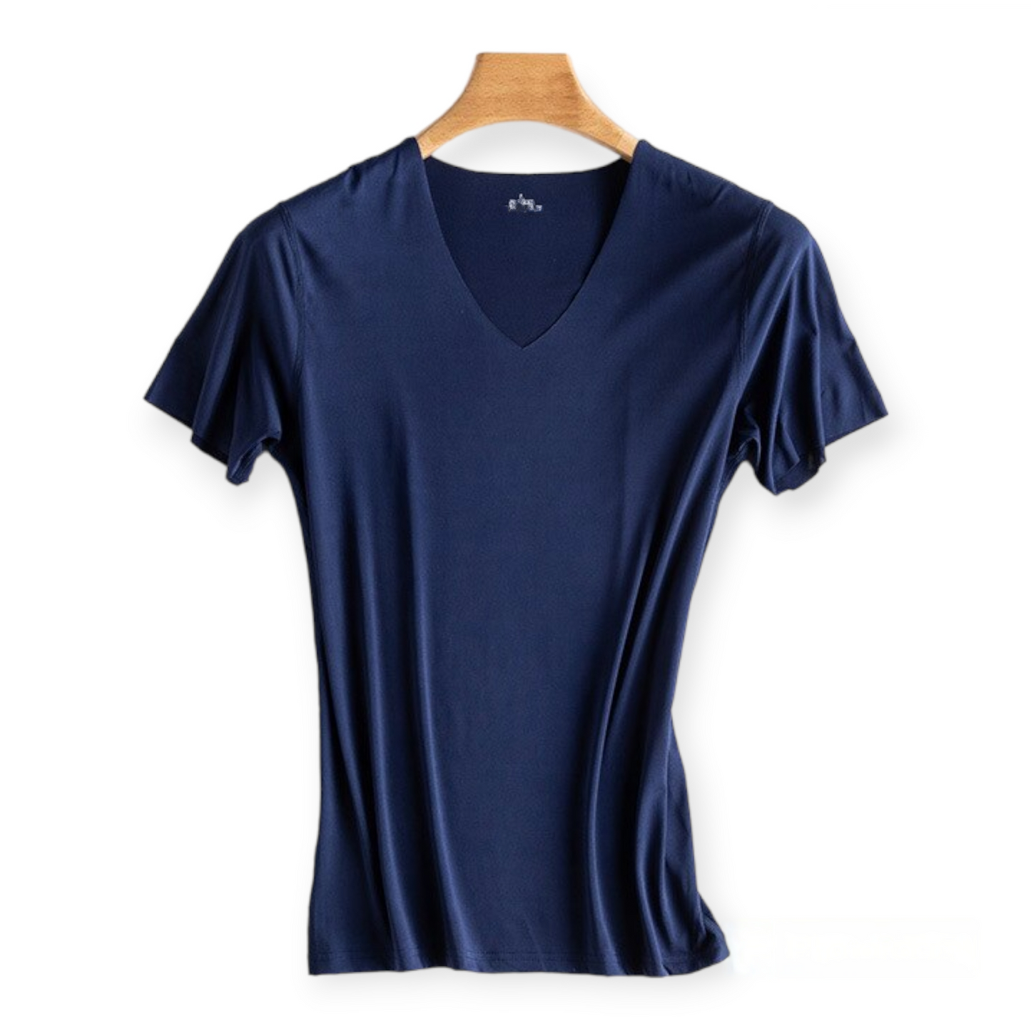 Lot de 2 T-shirts en soie glacée pour homme - Élégance et confort au quotidien