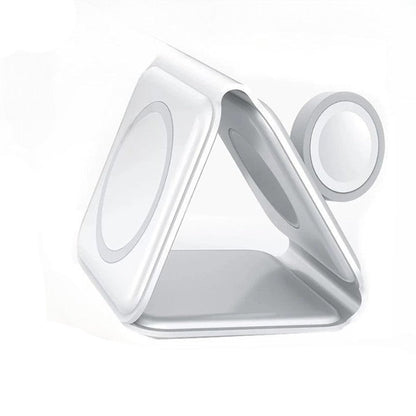 Chargeur Induction Pliable 3 en 1 - Chargez Tout en Style !