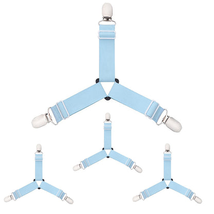 Attaches Élastiques Pratiques pour Draps - Lot de 4