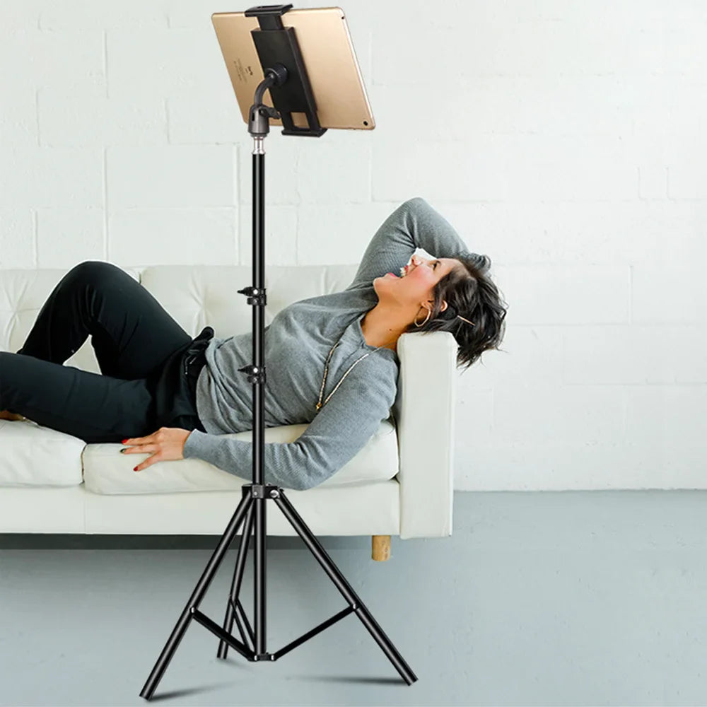 Trépied réglable et portable pour tablette et téléphone