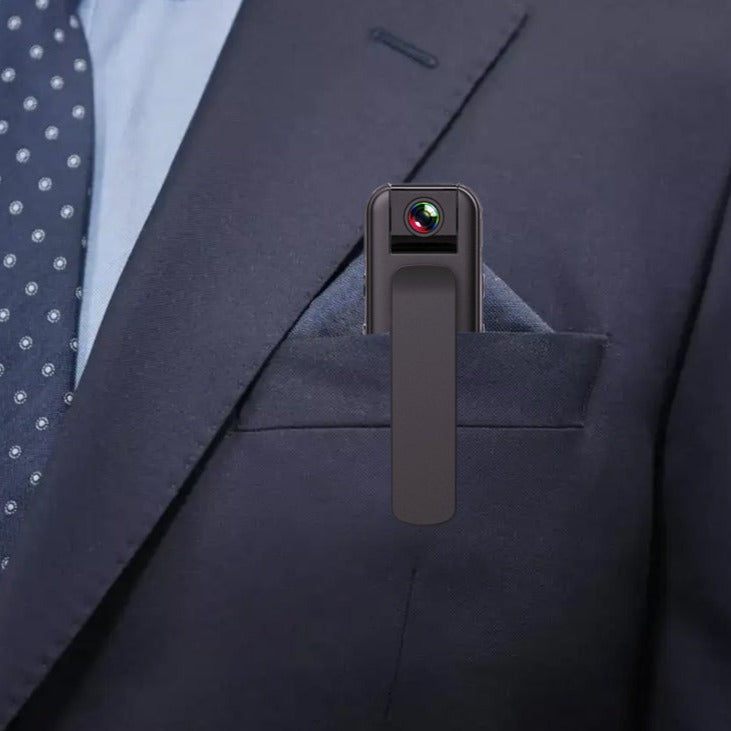 Caméra de poche NightGuard 1080P avec carte SD 16 Go et vision nocturne