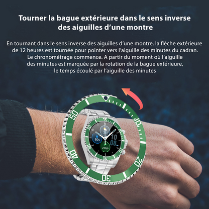Montre connectée Bluetooth élégante pour homme