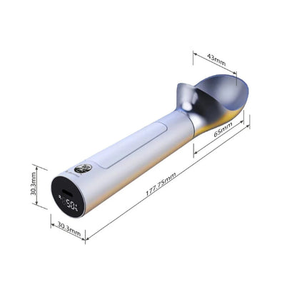 Cuillère Chauffante Électrique à 70°C avec Affichage LED pour Glaces