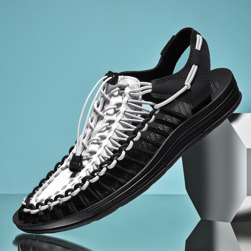 Sandales de Plage Tissées Unisexes - Confort Élégant pour l'Été