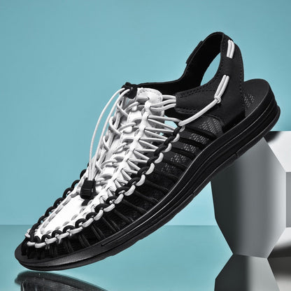 Sandales de Plage Tissées Unisexes - Confort Élégant pour l'Été