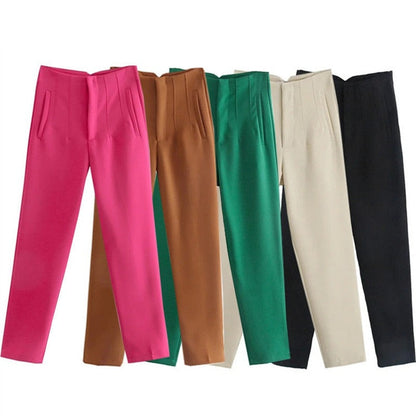 Pantalon Taille Haute Élégant pour Femme