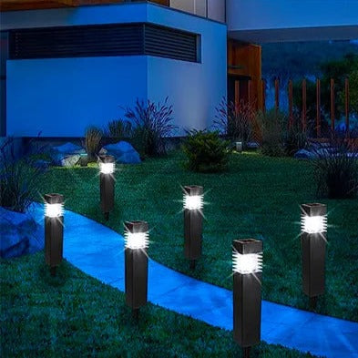 Lampes LED Solaire Étanches pour Jardin - Lot de 2
